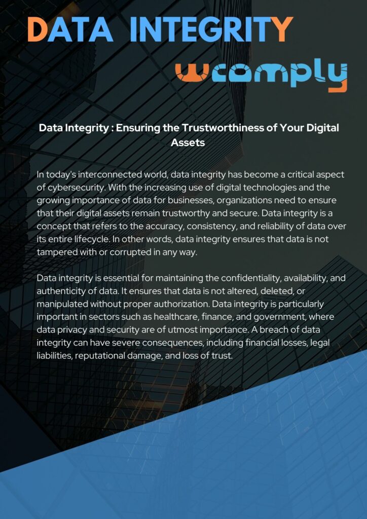 Data Integrity Wcomply